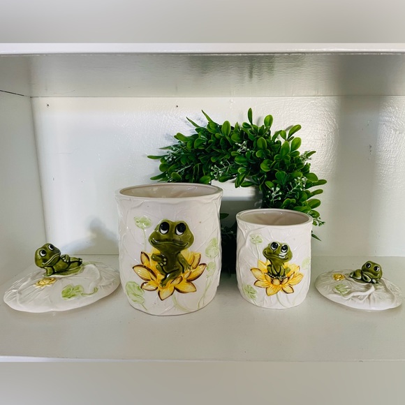 Vintage 70βs Sears Neil The Frog Canister Set - Picture 9 of 10